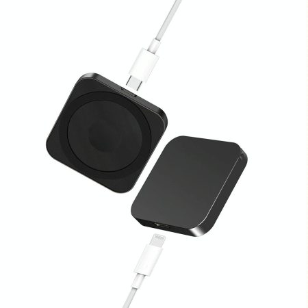 3 In 1 Portable Wireless Charger For Iphone Airpods And Iwatch - Black