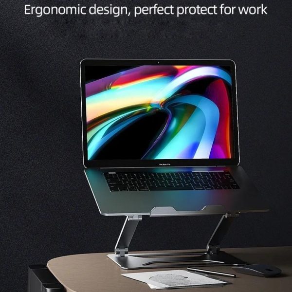 Aluminum Laptop Holder for 14-17.3 Inch Screens - Ergonomic Design - Image 6