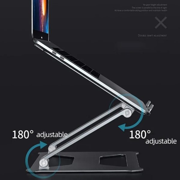 Aluminum Laptop Holder for 14-17.3 Inch Screens - Ergonomic Design - Image 7
