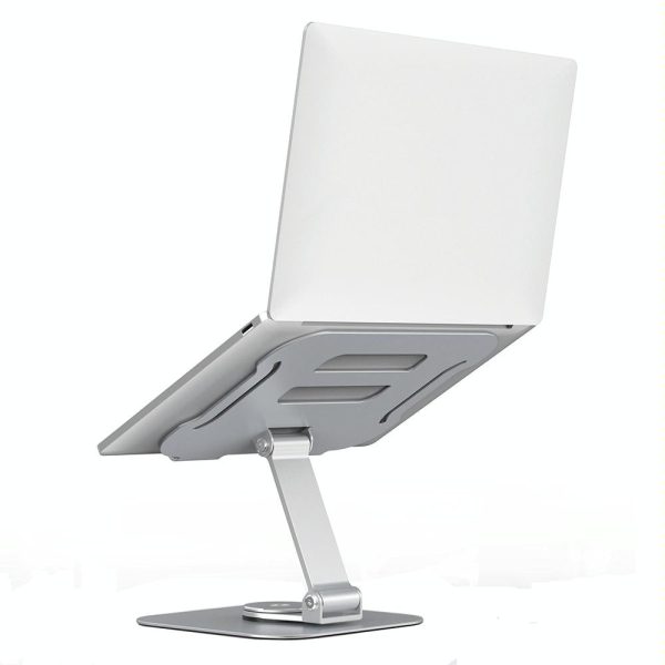 Silver Laptop Lifting Bracket - 360 Degree Rotation - Image 2