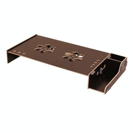 Wood Monitor Stand with Keyboard Storage - Tbd049404601A