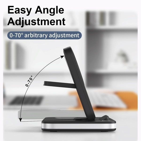 4 In 1 Magnetic Fast Wireless Charger - Gold - Image 4