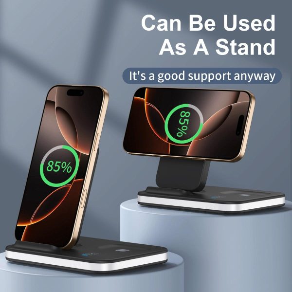 4 In 1 Magnetic Fast Wireless Charger - Gold - Image 7