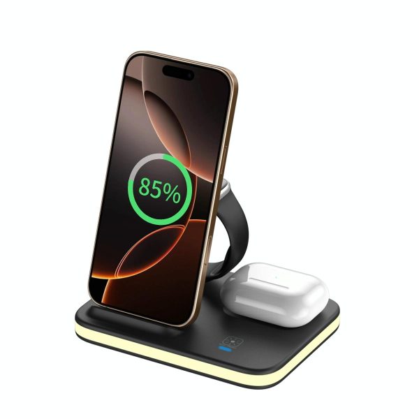 4 In 1 Magnetic Fast Wireless Charger - Gold - Image 8