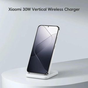 30W Vertical Wireless Charger White - Image 3