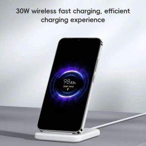 30W Vertical Wireless Charger White - Image 5