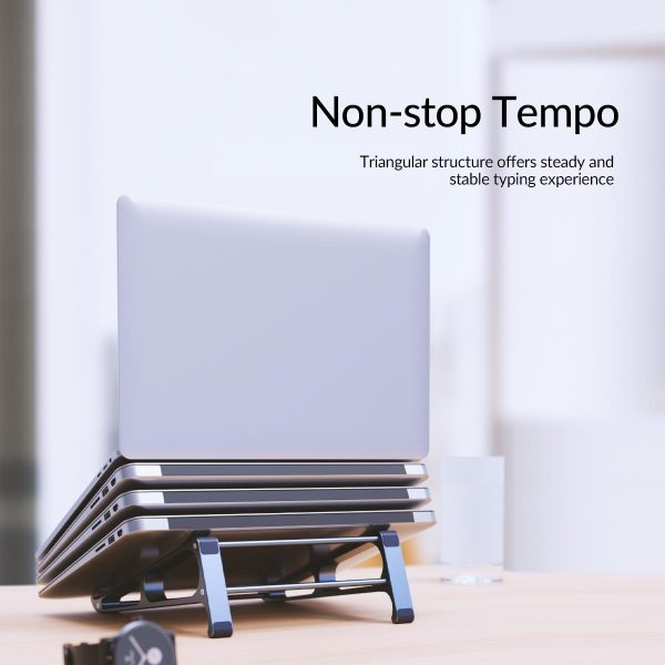 Vertical Laptop Storage Holder - Multi-functional Grey - Image 5
