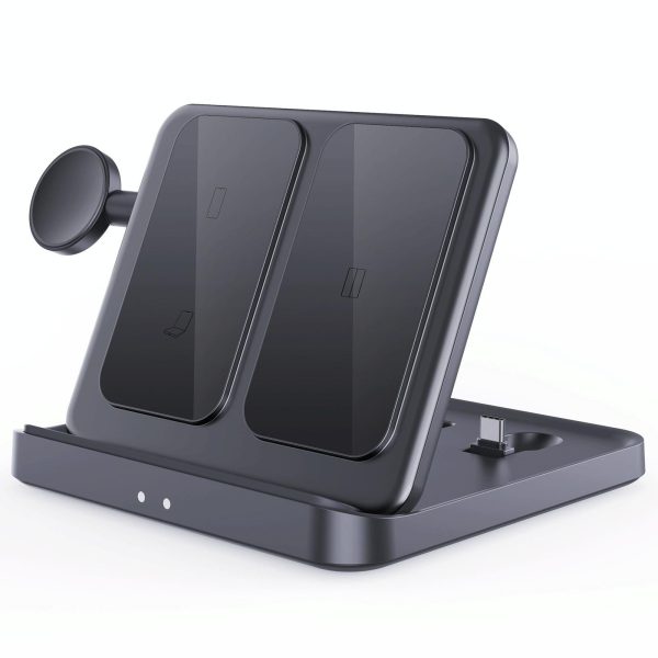 3 In 1 Wireless Charger For Samsung Galaxy Z Fold Black - Image 3