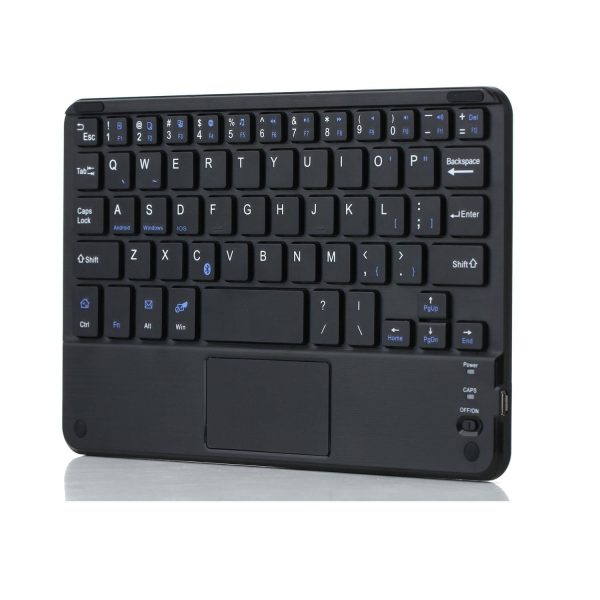Detachable Bluetooth Keyboard Leather Tablet Case For Ipad Mini 6 With Touchpad & Holder - Black - Image 5