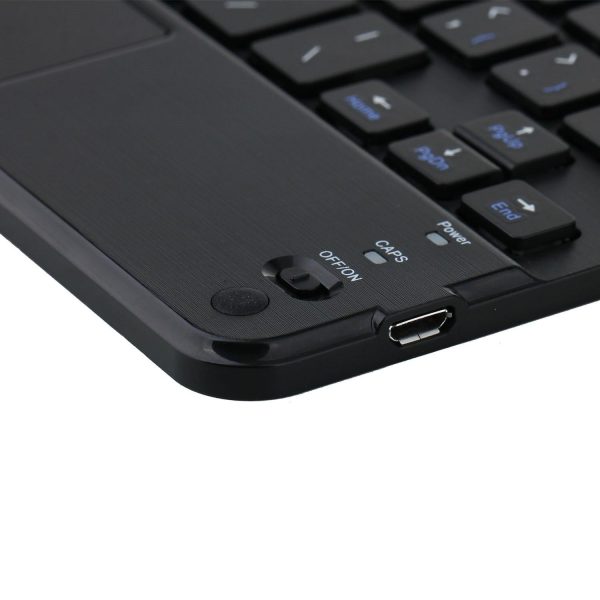 Detachable Bluetooth Keyboard Leather Tablet Case For Ipad Mini 6 With Touchpad & Holder - Black - Image 7