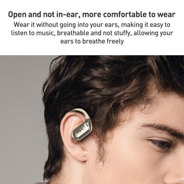 Wireless Bluetooth Earphone Ear-mounted - Black - Image 4