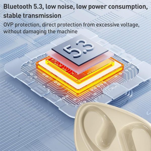 Wireless Bluetooth Earphone Ear-mounted - Black - Image 8