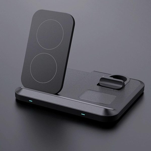 15W 3 In 1 Foldable Wireless Charger - Black - Image 8