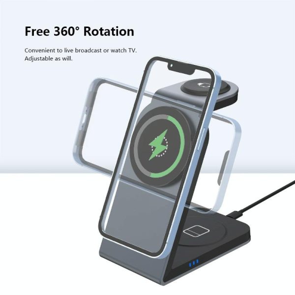 3 In 1 Magnetic Wireless Charger For Sw18 - Tarnish - Image 4