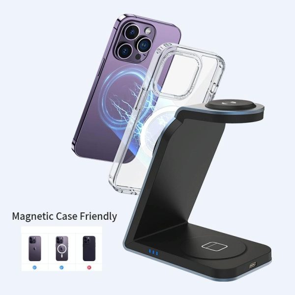 3 In 1 Magnetic Wireless Charger For Sw18 - Tarnish - Image 5