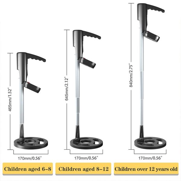 Kids Beach Metal Detector - Black - Image 5