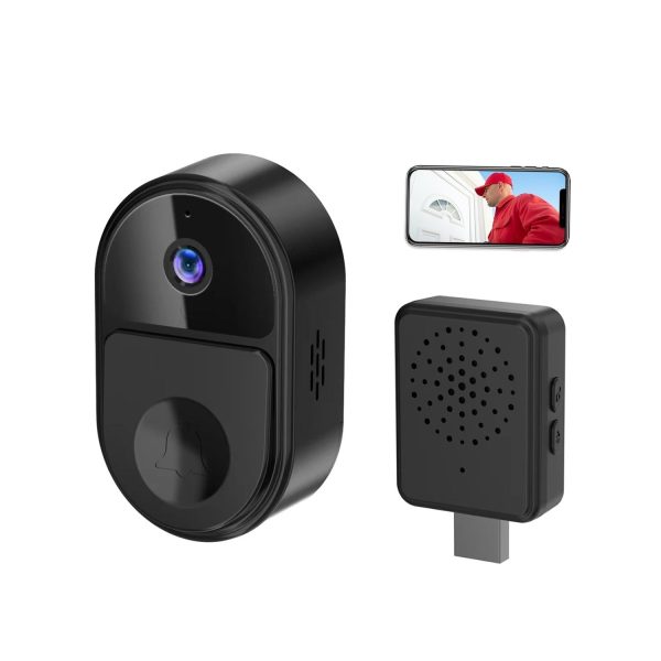 Smart Video Doorbell With Ultra Wide Angle And Two-Way Voice - Black - Image 4