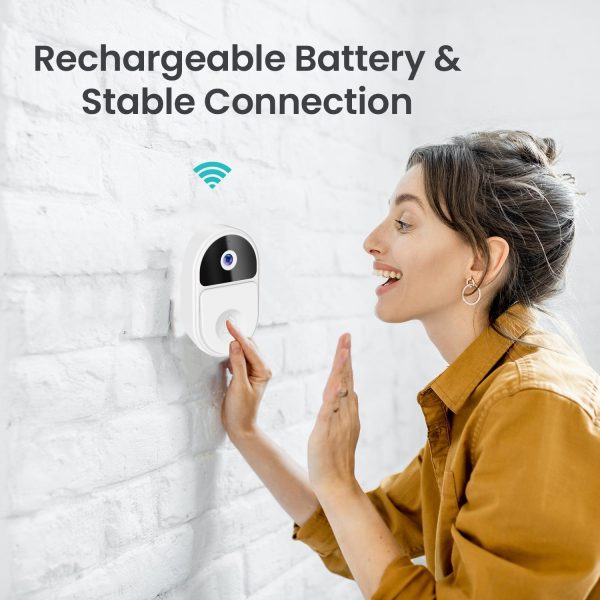 Smart Video Doorbell With Ultra Wide Angle And Two-Way Voice - Black - Image 13