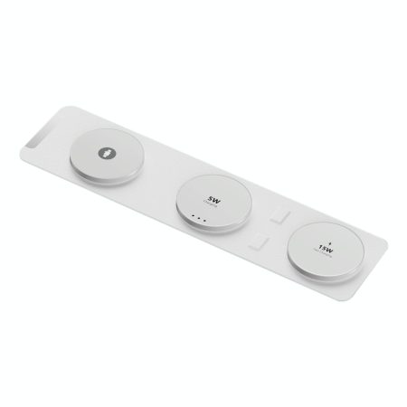 15W 3 In 1 Magnetic Wireless Charger - White