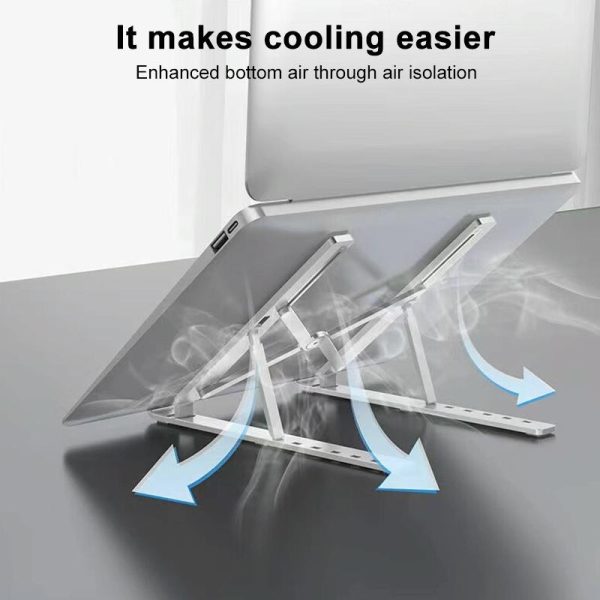 Lenovo Thinkplus Folding Laptop Stand - Silver - Image 8