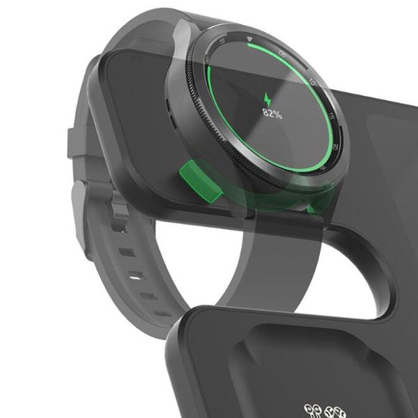 3 In 1 Wireless Charger For Mobile Phone Watch And Earphones Black - Image 6