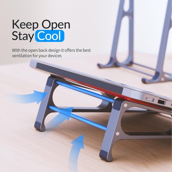 Vertical Laptop Storage Holder - Grey Multi-functional - Image 6