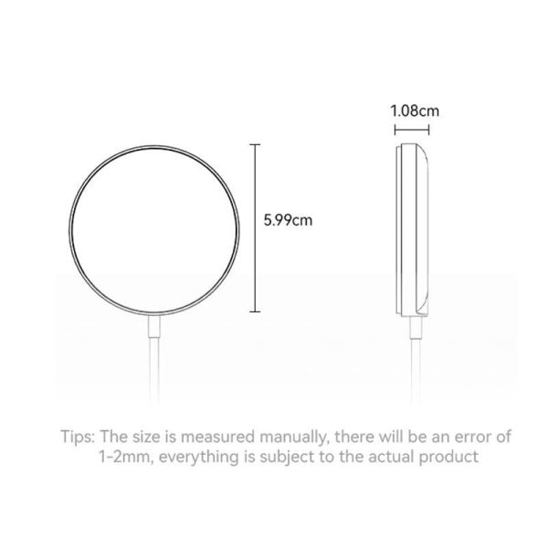15W Magnetic Fast Wireless Charger White - Image 12