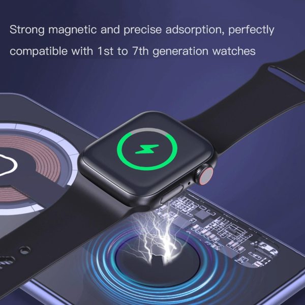 2 In 1 Magnetic Wireless Charger Grey - Image 3