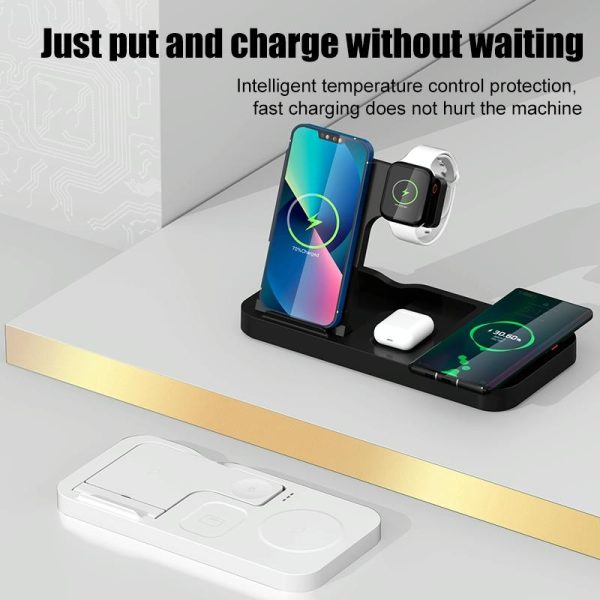 15W 4 In 1 Wireless Phone Charger Black - Image 5