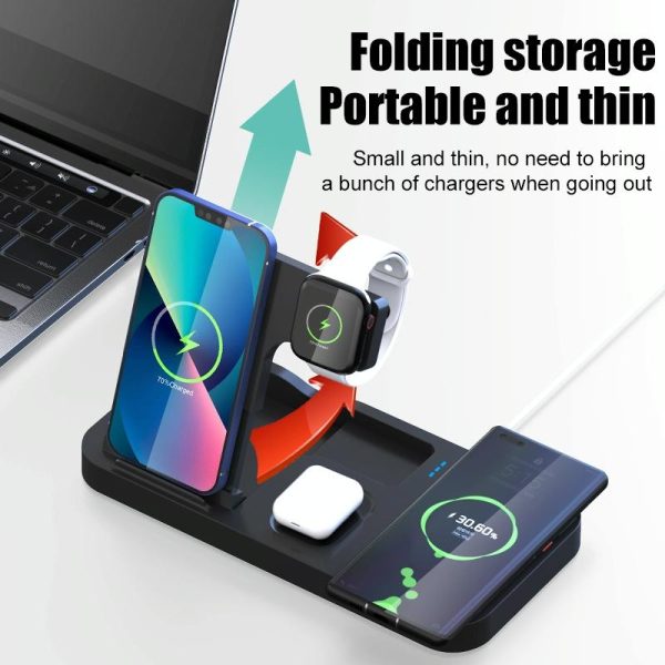 15W 4 In 1 Wireless Phone Charger Black - Image 6