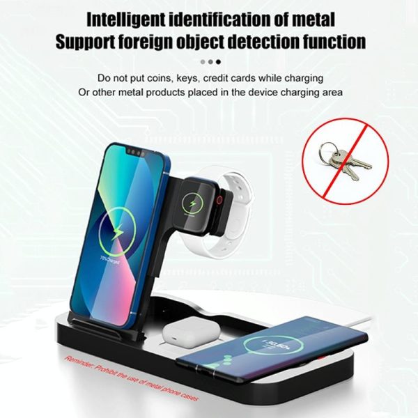 15W 4 In 1 Wireless Phone Charger Black - Image 7
