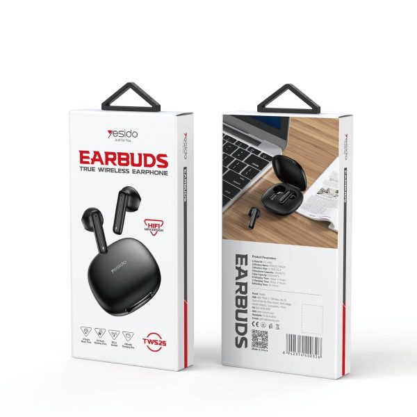 Black Wireless Bluetooth Earphones - Tws25 - Image 9