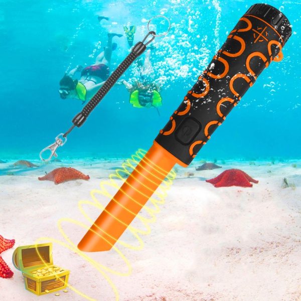 High Sensitivity Underwater Metal Detector - Ip68 Waterproof & Convenient - Orange - Image 9