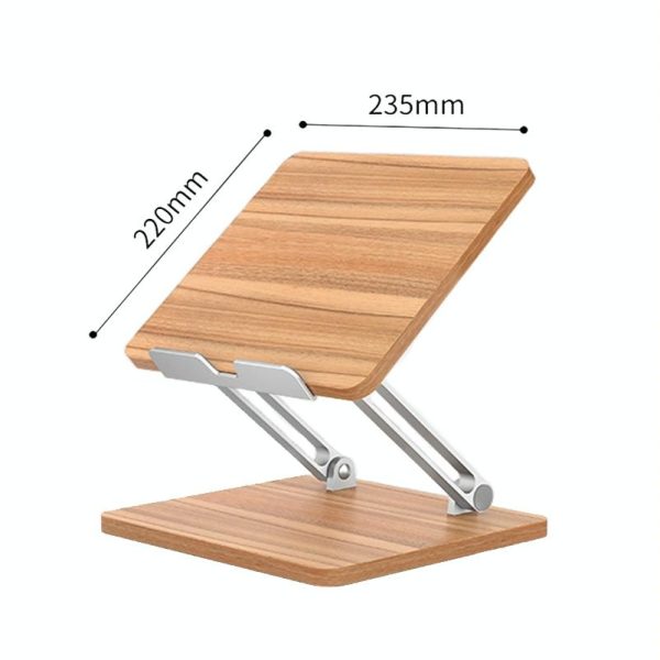 Adjustable Wooden Laptop Stand - Darkwood - Image 4