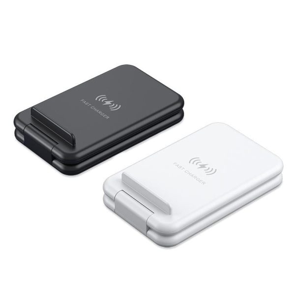 15W 3 In 1 Foldable Wireless Charger For Iphones Iwatchs Airpods - Black - Image 3