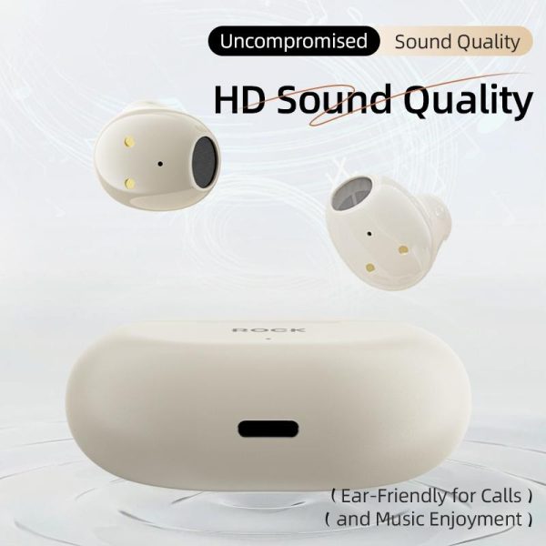Beige Bluetooth 5.0 Tws Earphones - Image 5