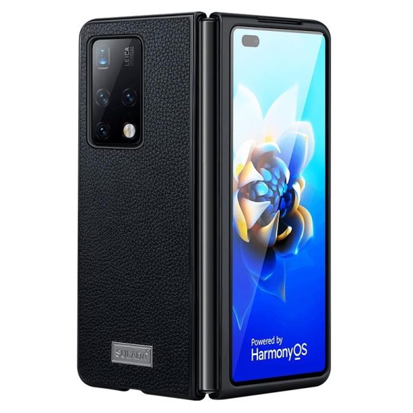 Handmade Leather Shockproof Tpu Case for Samsung Galaxy z Fold 4 - Green - Image 2