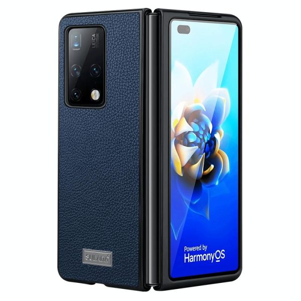 Handmade Leather Shockproof Tpu Case for Samsung Galaxy z Fold 4 - Green - Image 8