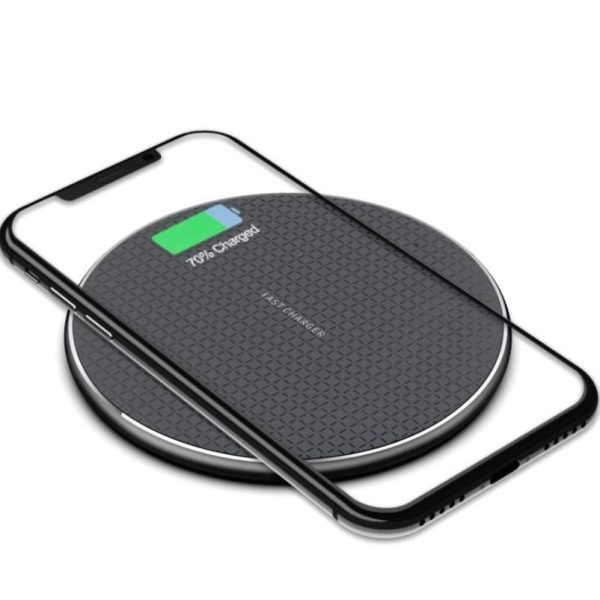 2 Pack Universal 10W Aluminum Wireless Charger With 1M Cable - Image 2