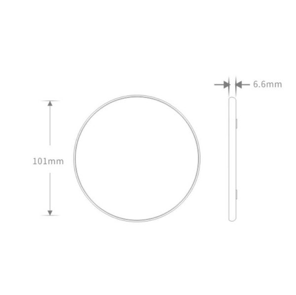 2 Pack Universal 10W Aluminum Wireless Charger With 1M Cable - Image 9