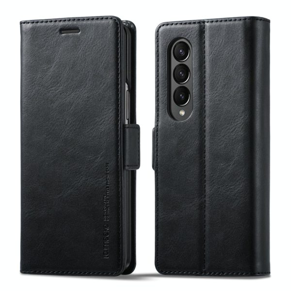 Rfid Leather Phone Case for Samsung Galaxy z Fold 4 / 5g - Secure & Stylish - Brown - Image 2