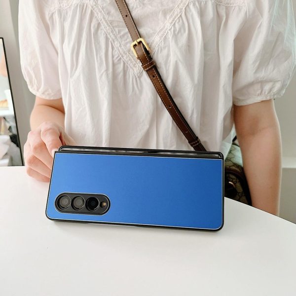 Aluminum Foldable Phone Case for Samsung Galaxy z Fold 4 - Red - Image 6