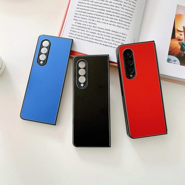 Aluminum Foldable Phone Case for Samsung Galaxy z Fold 4 - Red - Image 7