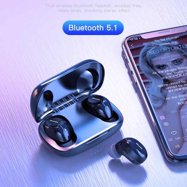 Wireless Bluetooth 5.1 Headset - True Compact and Colourful - Black - Image 3