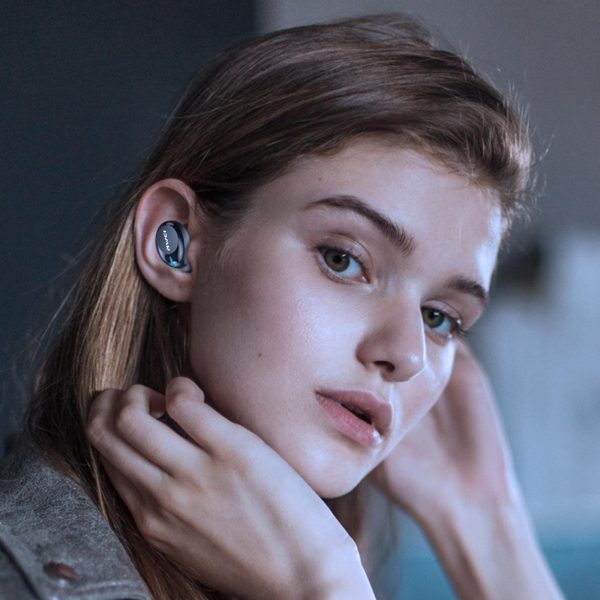 Wireless Bluetooth 5.1 Headset - True Compact and Colourful - Black - Image 4