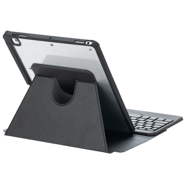 360 Rotation Bluetooth Keyboard Leather Case For Ipad 10.9 2022 With Backlight - Black - Image 14