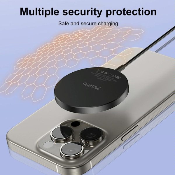 15W Magnetic Wireless Charger Detachable Black - Image 6
