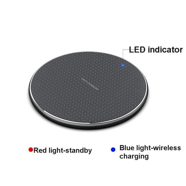 15W Plaid Desktop Wireless Charger - Black - Image 8