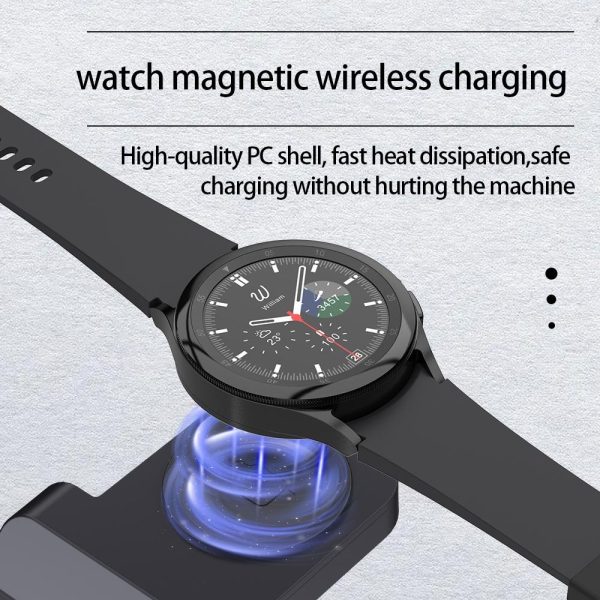 15W 3 In 1 Wireless Charger For Samsung Watch And Galaxy Buds - White - Image 6