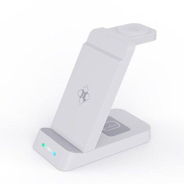 15W 3 In 1 Wireless Charger For Samsung Watch And Galaxy Buds - White - Image 9